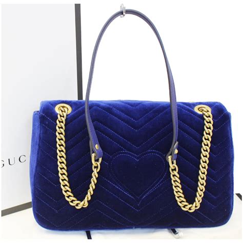 gucci velvet blue